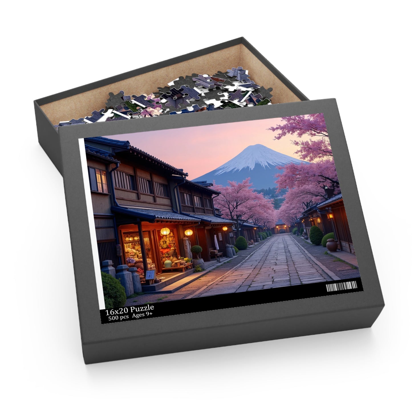 Edo Twilight: A Scenic Jigsaw Puzzle of Old Japan (120, 252, 500-Piece)