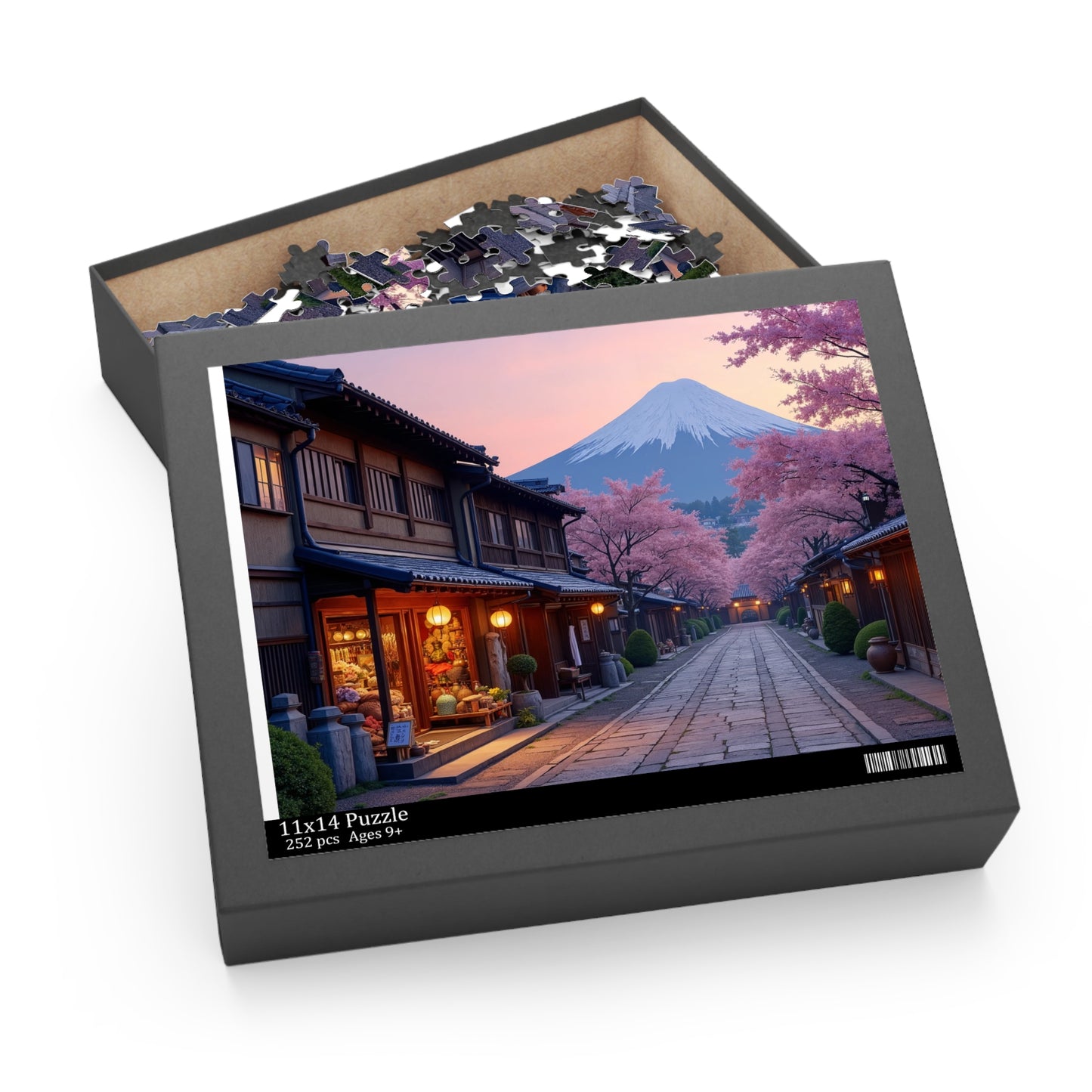 Edo Twilight: A Scenic Jigsaw Puzzle of Old Japan (120, 252, 500-Piece)