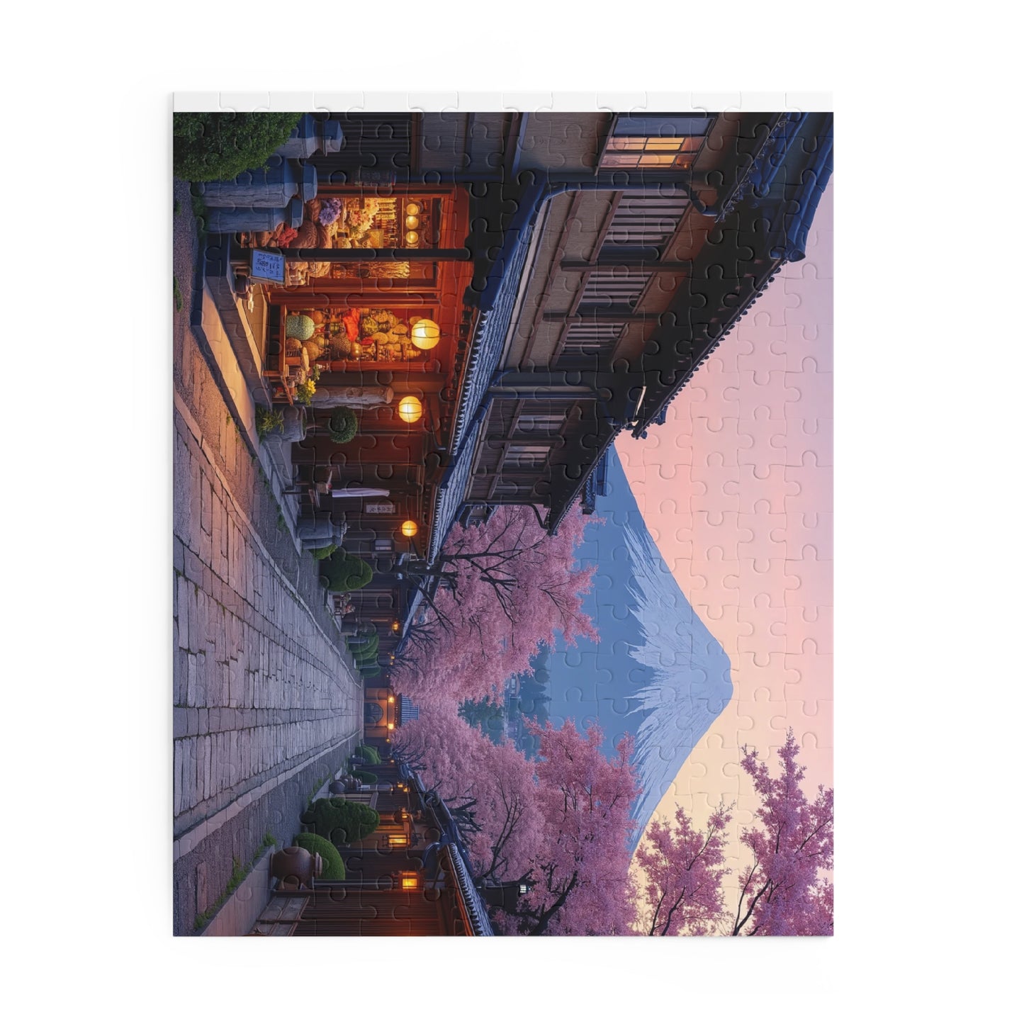 Edo Twilight: A Scenic Jigsaw Puzzle of Old Japan (120, 252, 500-Piece)
