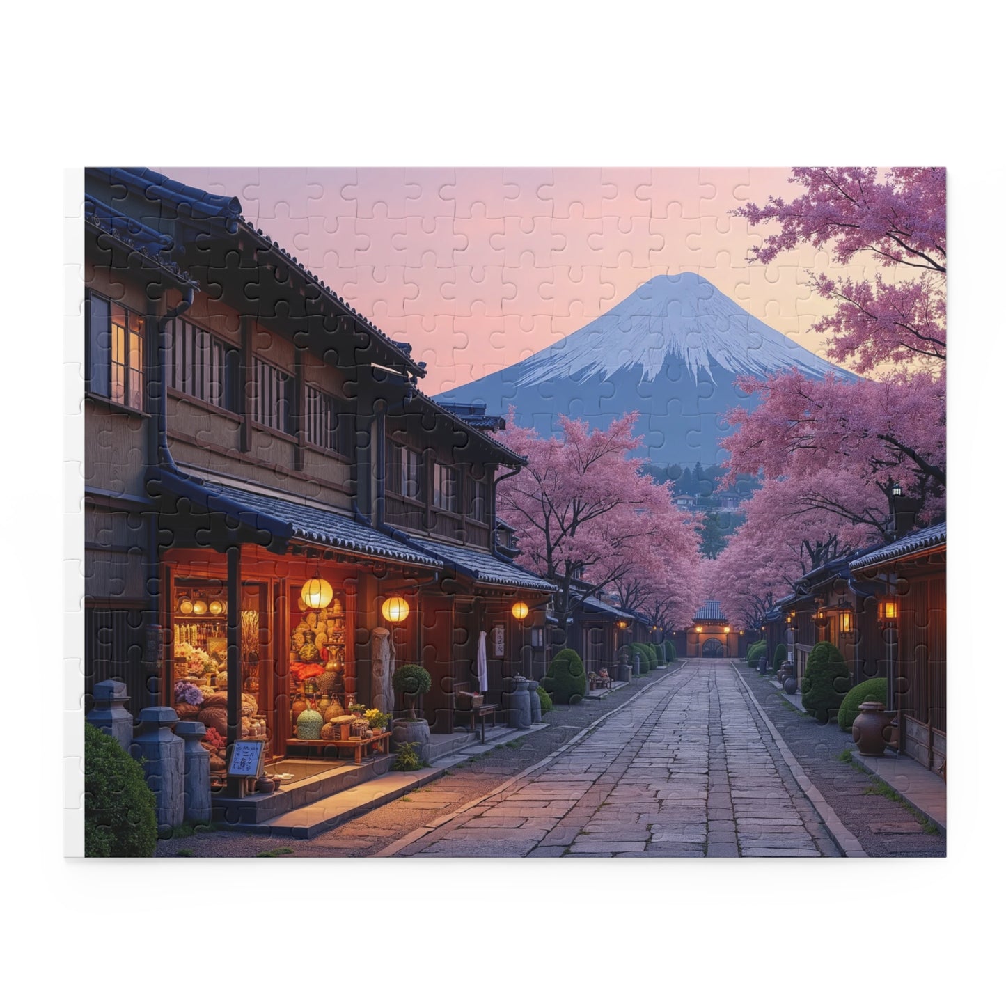 Edo Twilight: A Scenic Jigsaw Puzzle of Old Japan (120, 252, 500-Piece)