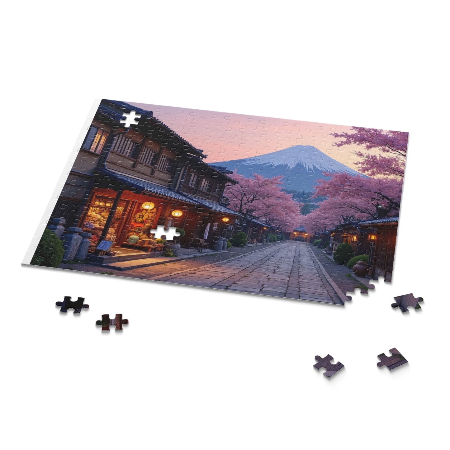 Edo Twilight: A Scenic Jigsaw Puzzle of Old Japan (120, 252, 500-Piece)