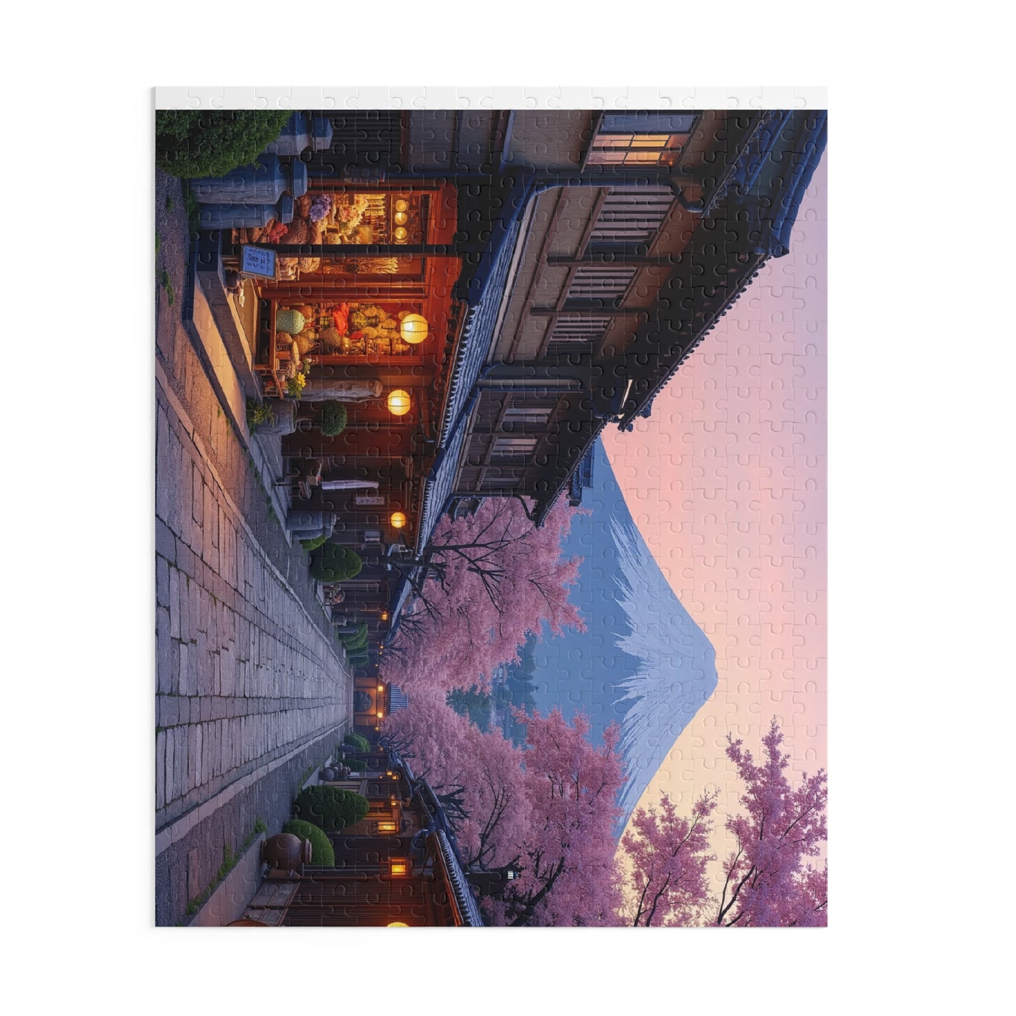 Edo Twilight: A Scenic Jigsaw Puzzle of Old Japan (120, 252, 500-Piece)