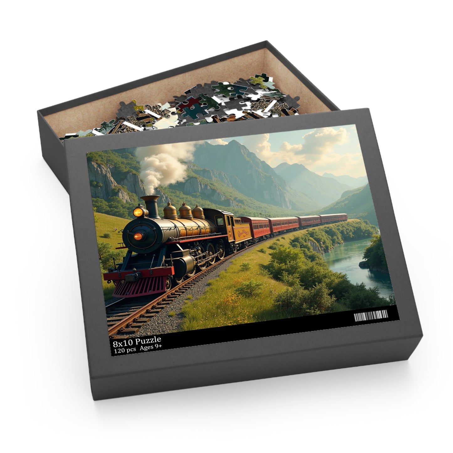 Vintage Steam Train Puzzle (120, 252, 500-Piece) (120, 252, 500-Piece)