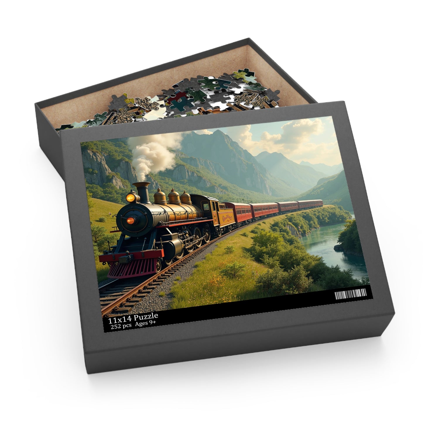 Vintage Steam Train Puzzle (120, 252, 500-Piece) (120, 252, 500-Piece)