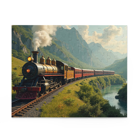 Vintage Steam Train Puzzle (120, 252, 500-Piece) (120, 252, 500-Piece)