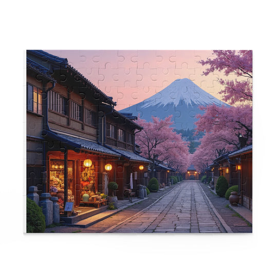 Edo Twilight: A Scenic Jigsaw Puzzle of Old Japan (120, 252, 500-Piece)