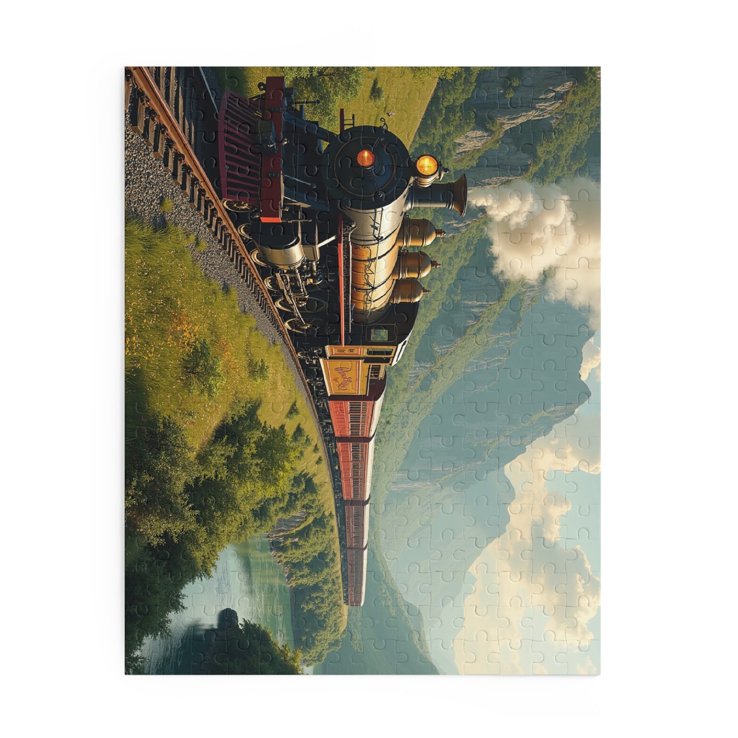 Vintage Steam Train Puzzle (120, 252, 500-Piece) (120, 252, 500-Piece)